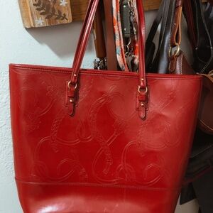 Ralph Lauren Belmar Spazzalato leather tote bag